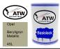 Preview: Opel, Beryllgrün Metallic, 45L: 500ml Lackdose, von ATW Autoteile West.